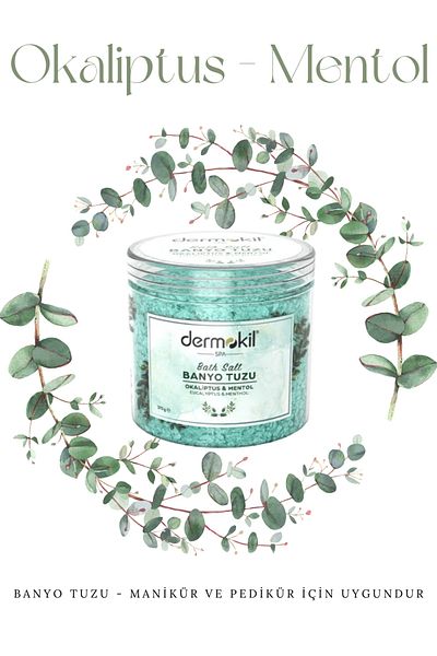 Dermokil Manicure Pedicure Salt Eucalyptus and Menthol Bath Salt 300 ml