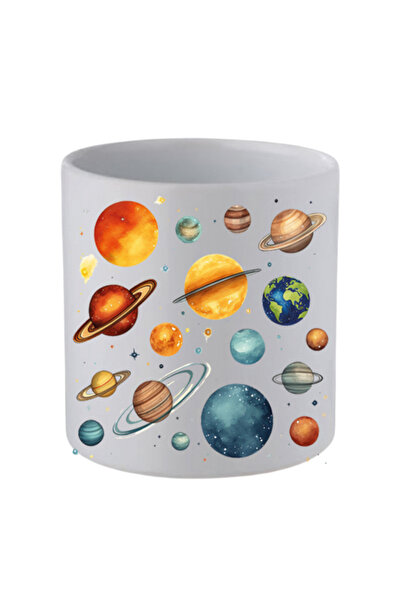 lili hediyelik Universe Themed Handleless Mug Cup - Gift Coffee Cup, Water Cup