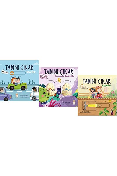 Sincap Kitap Tadını Çıkar 3 Kitap Set Tak-Çıkar Hareketli / Araçlar + Karşını...