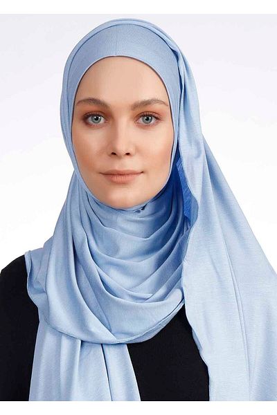 Ecardin Baby Blue Πρακτικό Άνετο απλό σάλι Lycra - St 277