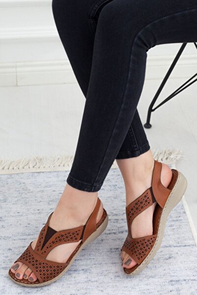 Adım Adım Жіночі ортопедичні сандалі з натуральної шкіри Taba
