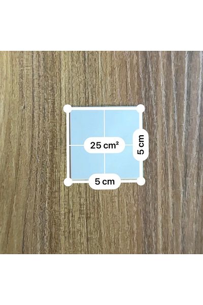 polivera 15 Pieces Double Sided Adhesive Square Tape - Foam (5x5 Cm)