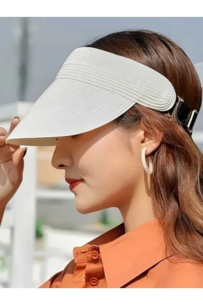 Trenderrs Women's Straw Visor Hat
