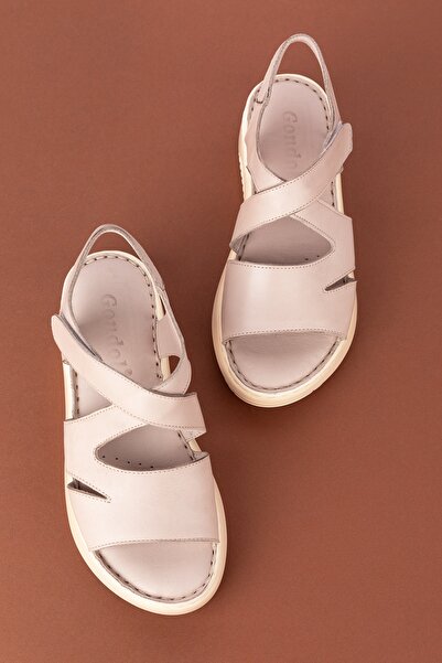 Gondol Sandale de zi cu zi confortabile din piele naturală Ortopedică Imk.073