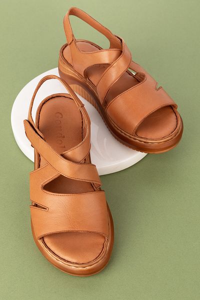 Gondol Talpă ortopedică din piele naturală Sandale zilnice confortabile ımk.073