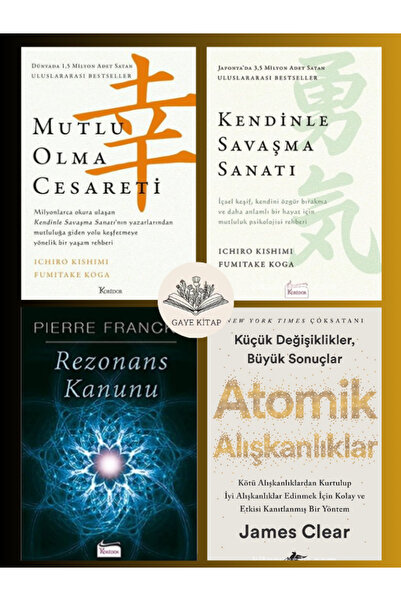 Koridor Yayıncılık Mutlu Olma Cesareti-Kendinle Savaşma Sanatı-Rezonans Kanun...