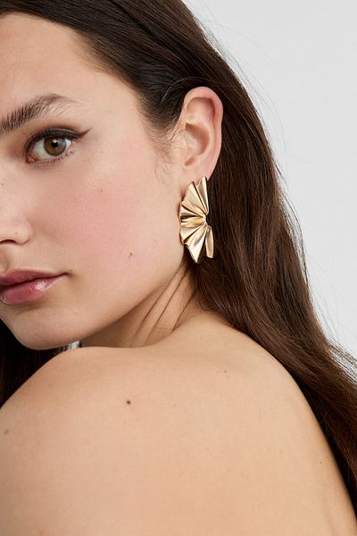 Stradivarius Dokulu büyük küpe