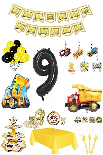 DÜVENCİ TİCARET Έτοιμο Σετ Γενεθλίων - με θέμα την Κατασκευή