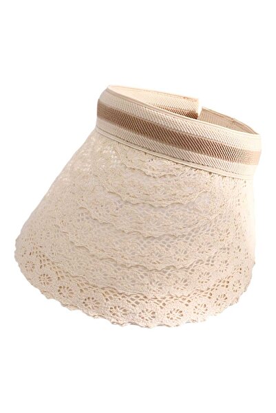 Mood Agenda Women's Lace Detailed Summer Visor Hat