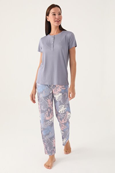 Pierre Cardin New Season Short Sleeve Women's Pajamas Set Large Size Option