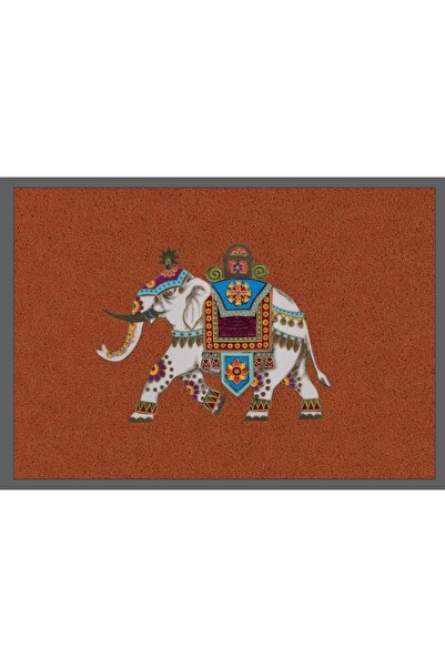 FERRAGNI HOME Porcellana Firenze Imported Door Mat Outdoor and Indoor Compatible Blessings Luck Themed 45*65 Cm Non-Slip Base