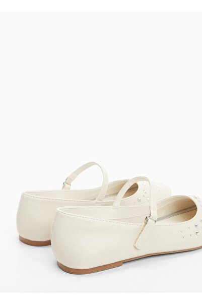 MANGO Kids White Ballerina Flats for Kids