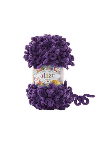 Alize 5 Τεμάχια Alize Puffy Fine 44 - Μωβ