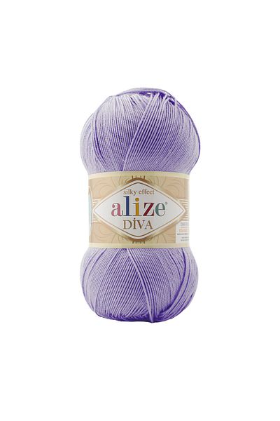 Alize Diva 158 - 100g Hazare Flower Hand Knitting Yarn