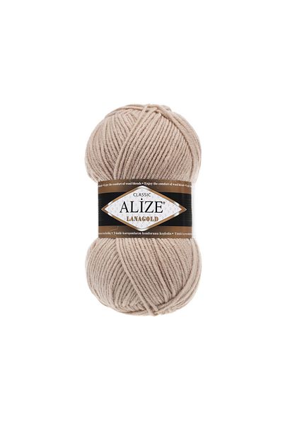 Alize Lanagold 5 Beige Hand Knitted - 100 Gr.
