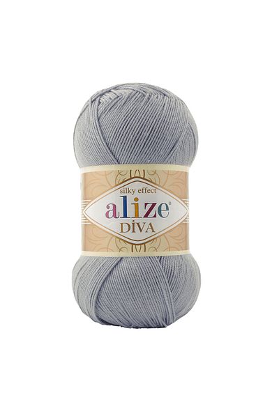 Alize Alize Diva 355 Ασημί - 5 Τεμάχια