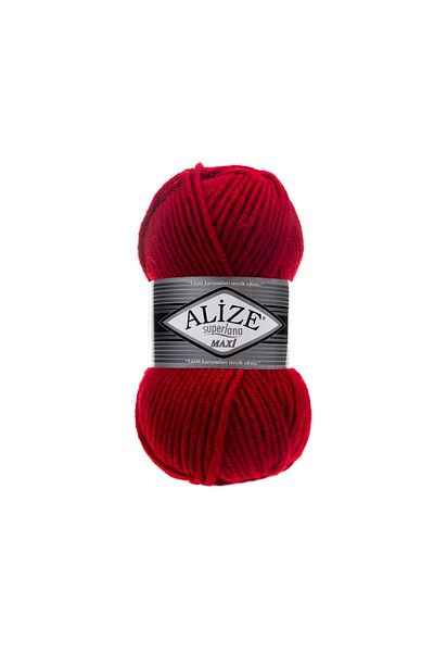 Alize 56 Red Alize Superlana Maxi 5 Pieces