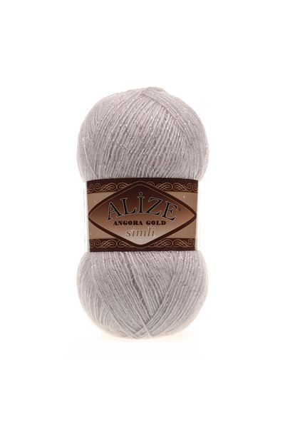 Alize 5 Pieces Alize Angora Gold - Glitter White 168 K