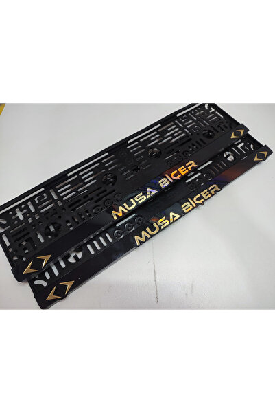 Ünal Tasarım Gold Pleksi Plakalık 2 Adet Pleksi Plakalık