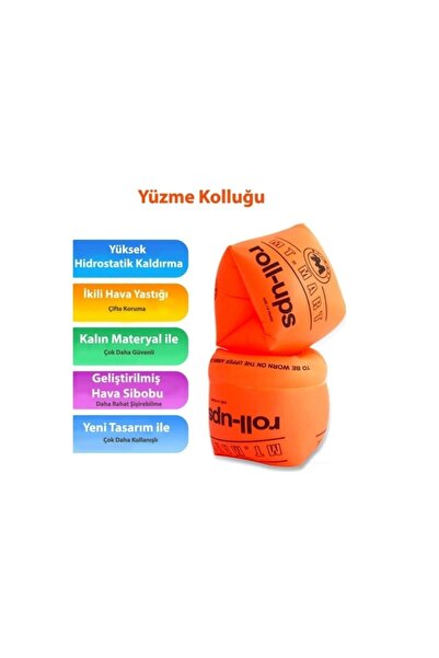 İBOVİA Deniz Havuz Kolluğu Turuncu Renk, Çocuk Ve Yetişkin Kolluğu