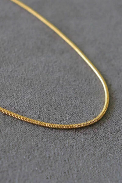 Bluem سوار رجالي إيطالي رفيع من الفولاذ المقاوم للتشويه باللون الأصفر - سلسلة رجالية من الفولاذ المقاوم للتشويه مستوردة