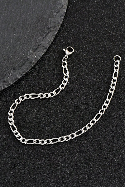 Bluem سوار فيجاروس رمادي اللون من الفولاذ للرجال - سلسلة رجالية من الفولاذ المستورد المقاوم للتشويه