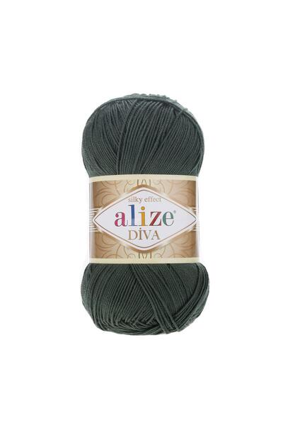 Alize Νήμα Πλεξίματος στο Χέρι Diva 131 Σμαραγδί