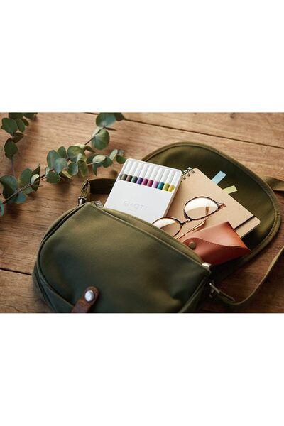 Uni Uniball Emott 0.4mm 10'Lu Acrylic Tip Drawing Pen Set / Pem-Sy-10C-No:3