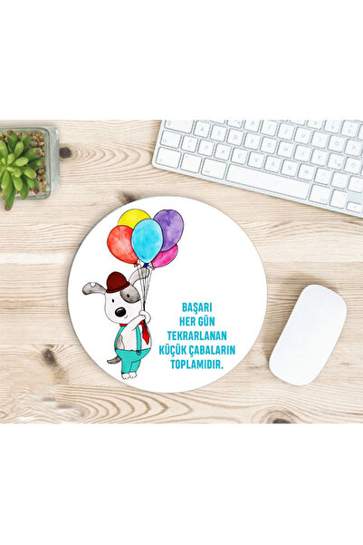 hesaplisiburada Câine drăguț cu baloane și mousepad Motive cu imprimeu de succes