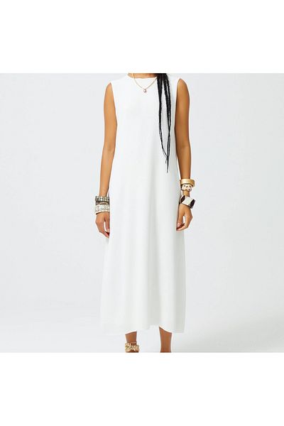 Puane Women's Sleeveless Long Dress Underwear 10222
