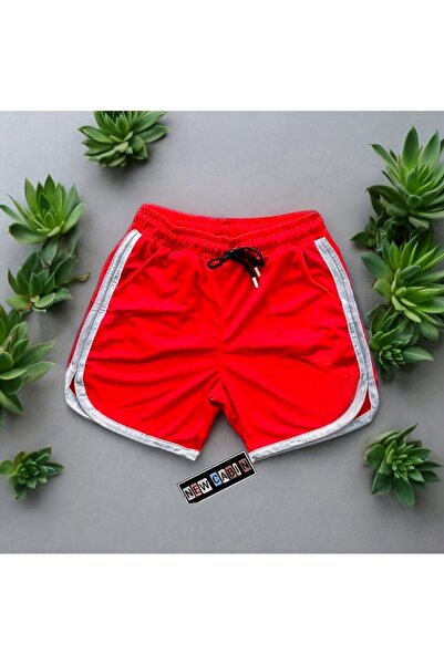 NewCabin Yeni Sezon Trend Petek Kumaş 3'lü Baskısız Günlük Şort