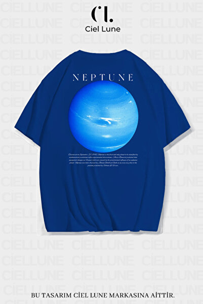 NEVERMIND Unisex Γυναικεία Ανδρική μπλούζα με στάμπα Neptune Special Design O...
