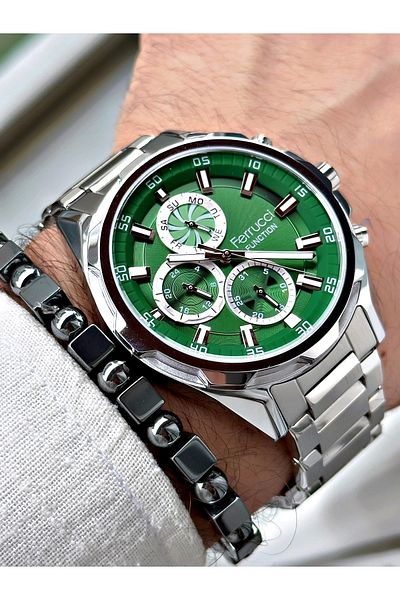 Ferrucci Function Function Men's Wristwatch Bracelet Combination