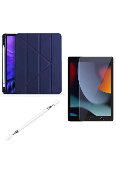 İncisoft İpad 7. 8. 9. Nesil 10.2 inç Uyumlu Standlı Tablet Kılıfı + Ekran Ko...
