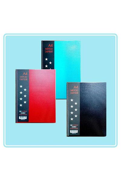 DEFTERSAN A4 120 Sheets Checkered Plastic Pp Cover