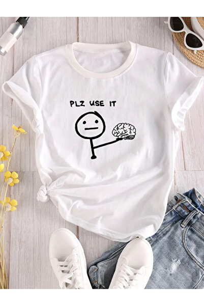 MAGORS VĂ RUGĂM SA UTILIZAȚI TRICUL IMPRIMAT DE BUMBAC CU MÂNECĂ SCURTĂ, CU G...