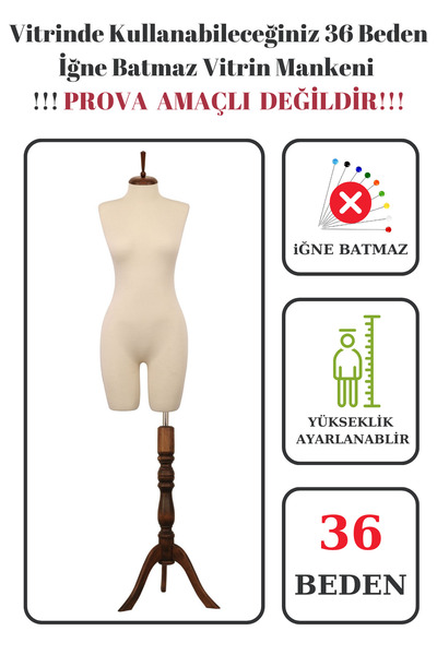 Manken İstanbul Pantolon Giyebilen 36 Beden Vitrin Amaçlı Terzi Mankeni Vitri...