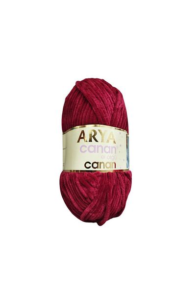 canan Arya Velvet Thread Claret Red Knitted (ARY-010)