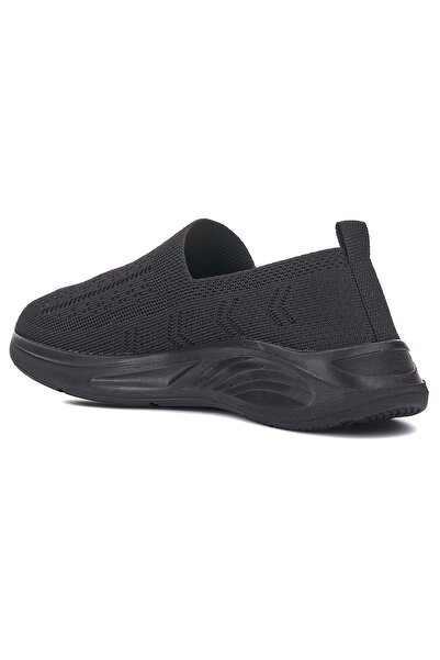 Nstil Black Knitwear Women's Ballerinas - Comfortable and Lightweight Patterned, Breathable Flexible Shoes 01