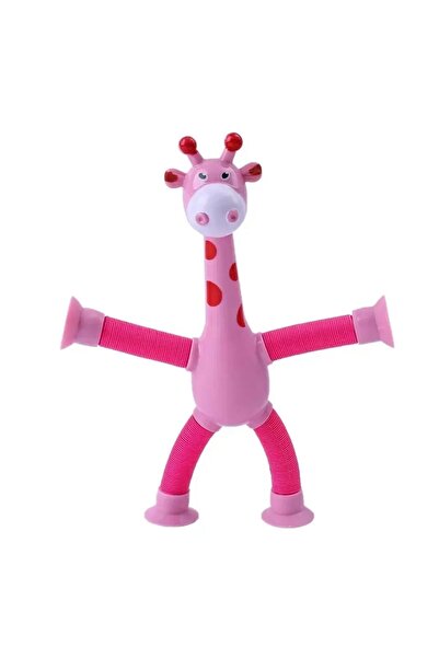 Niyet Vantuzlu Zürafa Eğitici Uzayan Boru Teleskopik Yapışkanlı Duyusal Oyunc...
