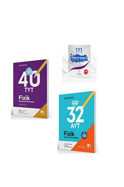 Genel Markalar Nihat Bilgin Tyt Fizik 30 Deneme ve AYT Fizik 32 + Karakök TYT...