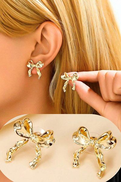 Diloshtrend Design Bow Earrings