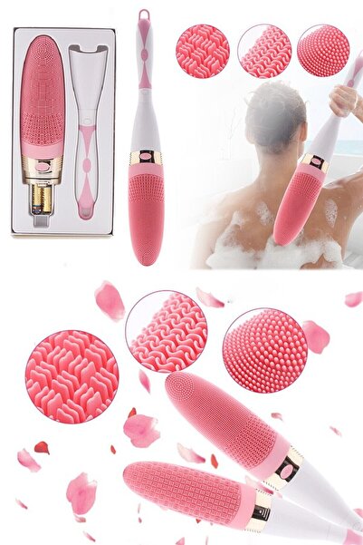 xolo Tırtıklı Vücut Temizleme Pilli Silikon Banyo Fırçası Titreşimli Lif Hiss...