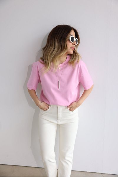 Özge Özgenç Στοιχείο με υφή Crew Neck Tok Basic