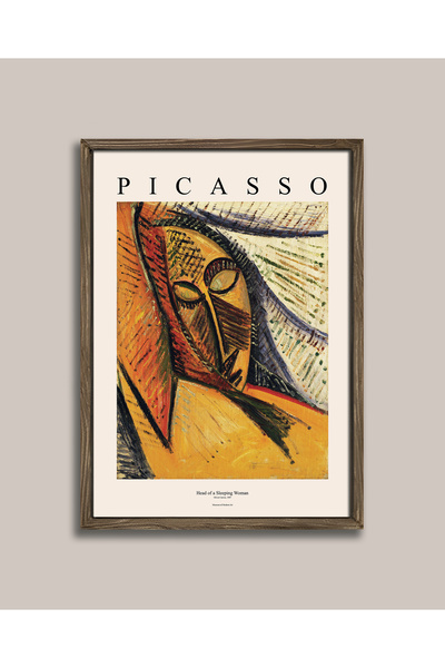 Vetro Design Πίνακας Πικάσο - Κοιμώμενη γυναίκα με κορνίζα