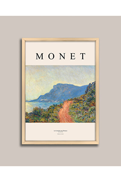 Vetro Design Моне - Корниш близо до Монако Картина в рамка