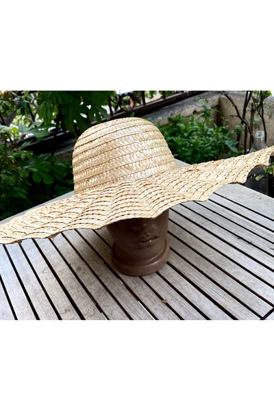 AKTEZ-EL Fan Model Straw Trilby Hat
