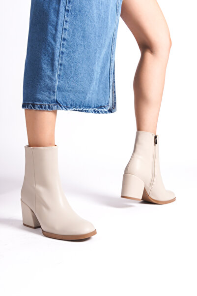 Capone Outfitters Γυναικείες μπότες με στρογγυλό φερμουάρ