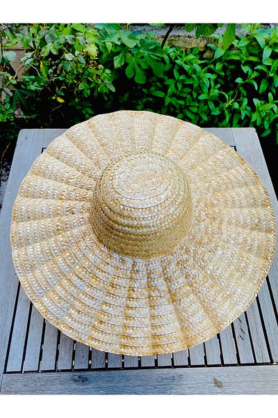 AKTEZ-EL Fan Model Straw Trilby Hat