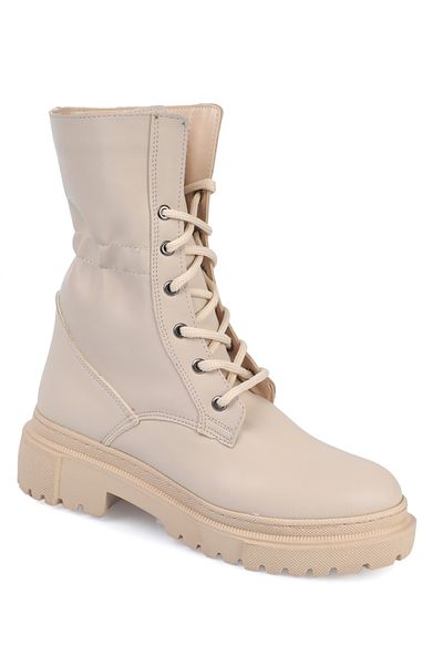 Capone Outfitters Women's Boots with Elastic Sides, Front Metal Buckle and Trak Sole